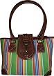 Chaps Purse Handbag St. Tropez Green Multi Striped