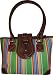 Chaps Purse Handbag St. Tropez Green Multi Striped