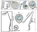 New 5X Magnifying Lamp Light Clamp Facial Skin Salon Equipment UL