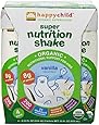 Happy Child Organic Super Nutrition Shake, Vanilla, (4 Count, 8.25 Fl Oz Each)