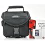 Fototasche, Kameratasche VANTAGE im Set mit 4 GB SD Karte, ideal f�r gro�e Bridgekameras wie Casio Exilim EX-FH20