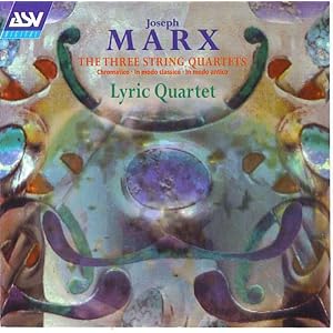 Marx String Quartets Lyric Quartet. by Joseph Marx, violin Patricia Calnan, violin Hariet Davies, viola Nick Barr, and cello Dave Daniels (Audio CD - 2000)