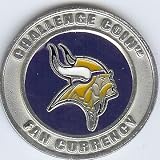 NFL Minnesota Vikings Poker Guard with black velvet pouch