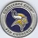 NFL Minnesota Vikings Poker Guard with black velvet pouch