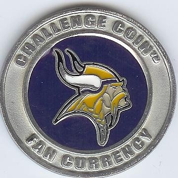 NFL Minnesota Vikings Poker Guard with black velvet pouch