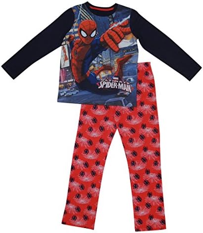2 PCS SET MARVEL COMICS SPIDERMAN Toddler Fall / Winter Pajama Top &amp; Pants Set 4T Multicolor