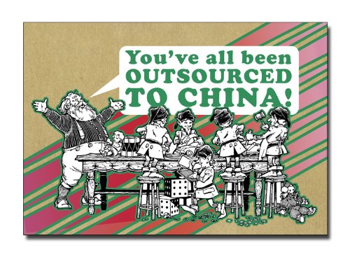 Made in China - Humorous Planet Fabulous Merry Christmas Greeting Card