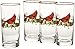 Lenox Winter Greetings Cardinal Highball Glasses (Set of 4), Clear