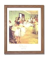 Edgar Degas Girl Tutu Ballet Dance Class Ballerina Wall Picture Oak Framed Art Print