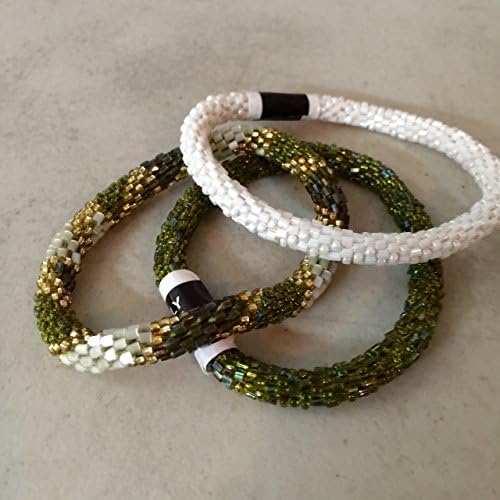 Lily and Laura Bracelets - Set of 3 White Pine