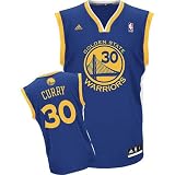 NBA Men's Golden State Warriors Stephen Curry Revolution 30 Road Replica Jersey (Blue, XX-Large)