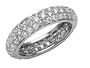 1.90 cttw Round Diamonds Eternity Band - Platinum, 14kt White or Yellow Gold