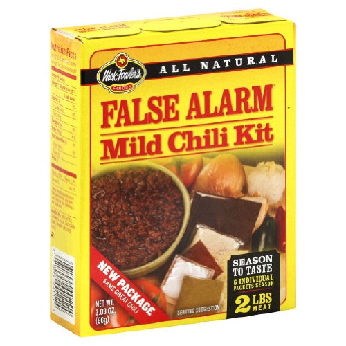 Wick Fowlers, Chili Mix False Alarm, 3.03 OZ (Pack of 12)