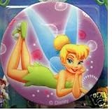Disney Tinkerbell Tinker Bell Night Light ~ Round/lavender