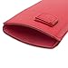 iPhone 6 and 6S Case, Snugg Apple iPhone 6 and 6S Red Leather Pouch Case [Card Slot] Apple iPhone 6 and 6S Pouch Case Cover Executive Design