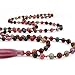 OVALBUY Hand Knotted Heat Treated Agate 6mm 108 Beads Buddhist Prayer Japa Mala for Meditation