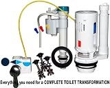 51ZNi7zON6L. SL160  ONE2FLUSH DUAL FLUSH TOILET CONVERSION KIT BONUS PACK Includes Water Saving Fill Valve with BOWL FILL CONTROL, 3 St. Steel Bolts,Tank Bowl Gasket. Convert Existing 3.5/1.6 Gal. Toilets To Efficient Dual Flush Toilets That Exceed Green Plumbing Codes.