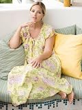 Ulla Popken Floral Print Nightgown