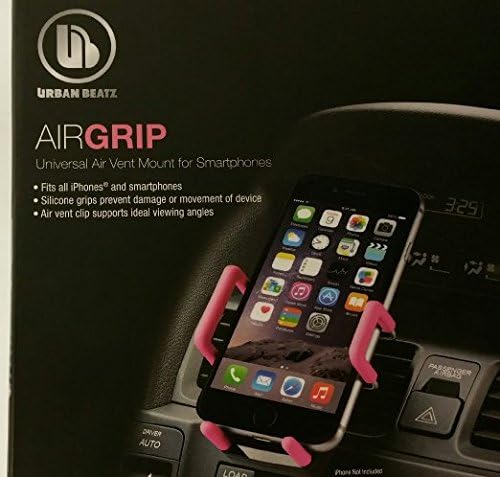 URBAN BEATZ AIRGRIP Universal Air Vent Mount for Smartphones-Pink