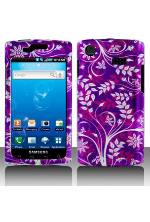 Samsung i897 Captivate Graphic Case – Purple Flower