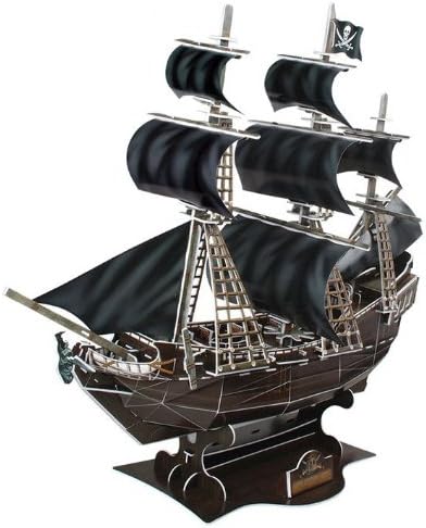 3D Paper Puzzle Model Pirates Ship Jack Sparrow Black Pearl for christmas gift