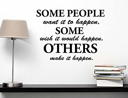 Leisure4U Others Make It Happen Inspirational Quote Nursery Wall Decor Sticker Decal Removable Vinyl Name Wall Art Decal