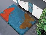 Produkt-Bild: Badteppich Badvorleger Badgarnitur badematte Sanwood Badteppich Mia t&uuml;rkis 60x60cm ohne Ausschnitt