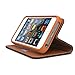 Cellto iPhone SE Case, PU Leather Wallet Cover Stand and Reversible Magnetic Flap Flip Cover for Apple iPhone SE/iPhone 5S / iPhone 5 - Black/Brown