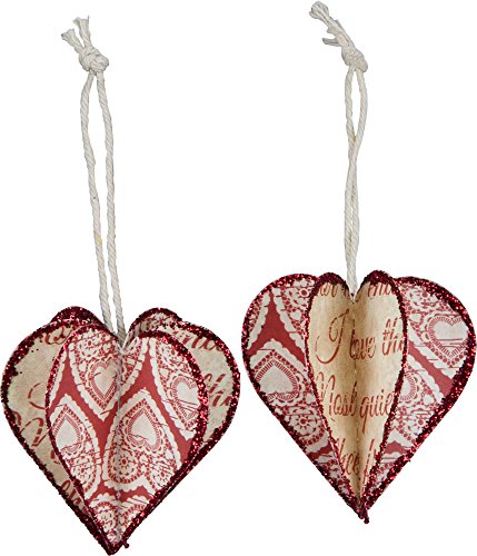 Primitives By Kathy – 3d Heart Ornament – Valentine