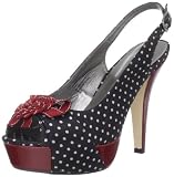 Madden Girl Women's Hizzie Open-Toe Pump,Black Polka Dot,10 M US
