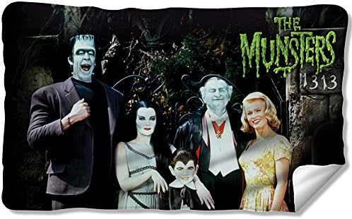 The Munsters Family Throw Blanket - Herman Lily Grandpa Eddie &amp; Marilyn