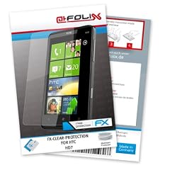 atFoliX FX-Clear Displayschutzfolie f�r HTC HD7 - Displayschutz kristallklar! H�chste Qualit�t - Made in Germany!