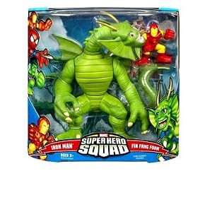 Marvel Superhero Squad Mega Series 3 > Fin Fang Foom and Iron Man Action Figure 2-Pack by 