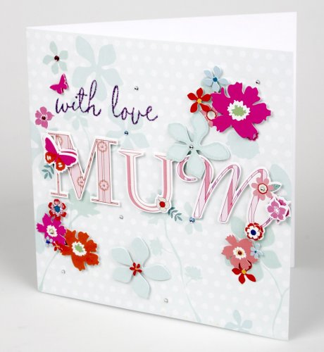 Mum With Love Handcrafted Mother's Day Card