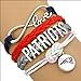 New England Patriots Infinity Love Team Bracelet NEW! Free Patriots Decal w/ Purchase! Fast U.S. Shipping!