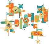 Retro Clock Vinyl Wall Decal