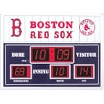 Boston Red Sox Scoreboard Clock