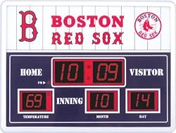Boston Red Sox Scoreboard Clock