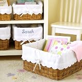 Pottery Barn Kids PBK Sabrina Baskets & Scalloped Liners