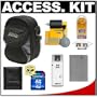 Rokinon Digital Camera Weather Resistant Carry Case + NB-5L Battery + 4GB SDHC Card + Cleaning Kit for SD790 IS, SD880 IS, SD970 IS, SD990 IS, SX210 IS & SX230 HS Digital Cameras