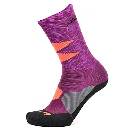 Nike Men's LeBron James Hyper Elite Cushioned Crew Basketball Socks