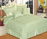 Review KingLinen  / 7Pcs King Palmer Jacquard Bedding Comforter Set