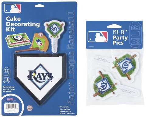 MLB Tampa Bay Rays Lay-on Cake/Cupcake Decorations