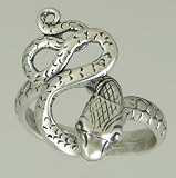 Petite Sterling Silver Snake Ring Made in America