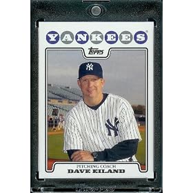 2008 Topps New York Yankees LIMITED EDITION Team Edition Baseball Card # 41 Dave Eiland - Pitching Coach - MLB Trading Card - In Protective Display Case