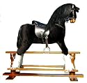 Rocking Horse 107cm  "Shadow" Large Black Horse