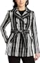 A. Byer  Junior's Structured Style Trench Coat,Black,Large