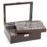 Chocolate Deluxe Cufflinks Collector's Storage Case