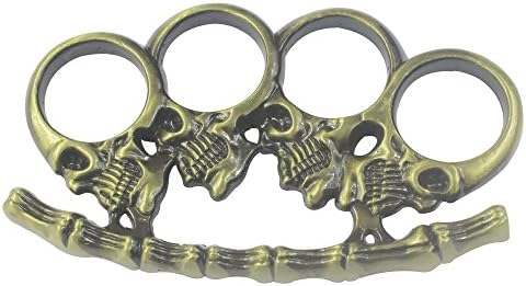Skull Design Bronze Hand Tool For Fishing