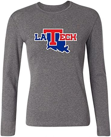 Women's College Football Team Conference Usa Louisiana Tech Bulldogs Logo Long Sleeves T-Shirts